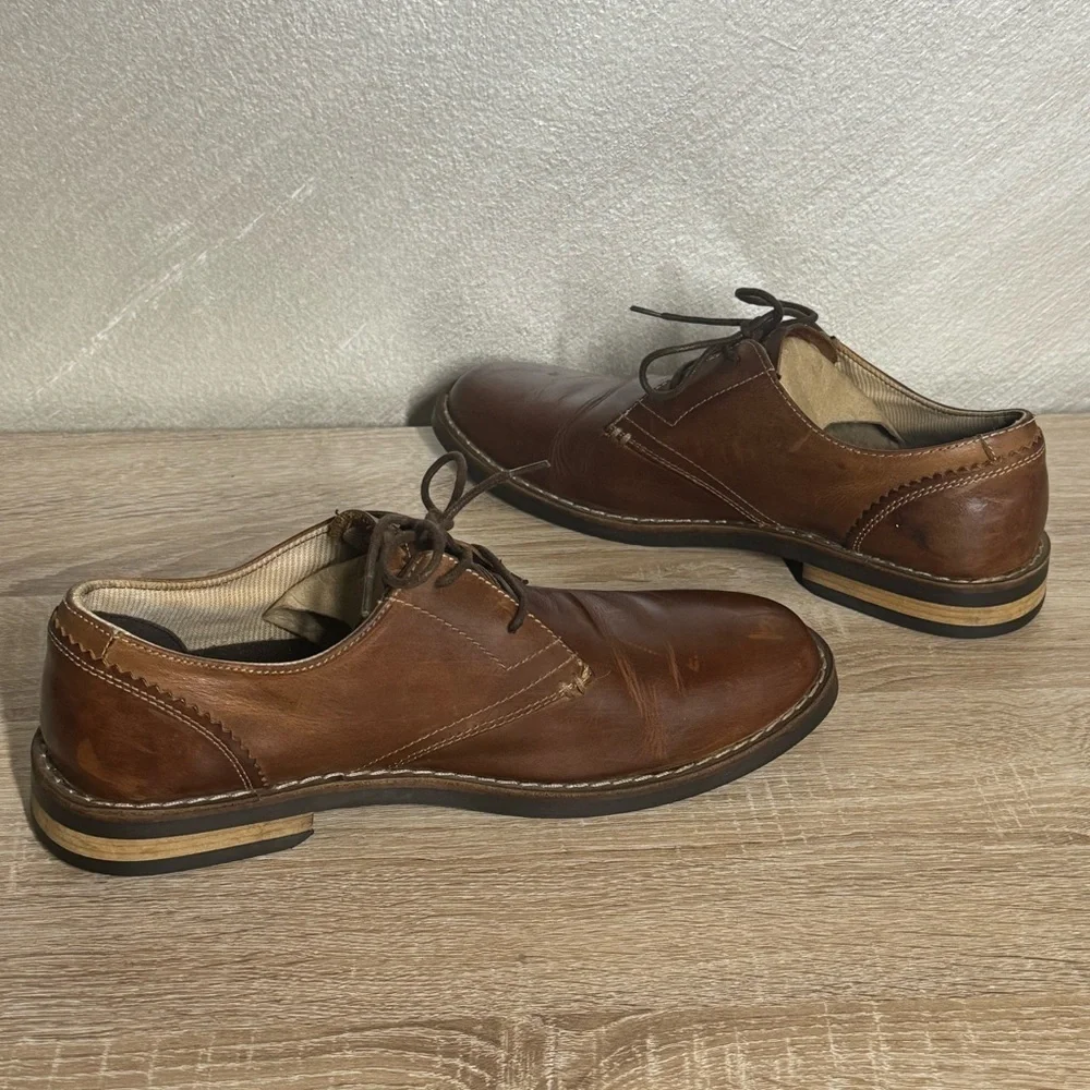 Original Penguin by Munsingwear Waylon Men’s 10 Oxford Brown Leather Dress Shoes